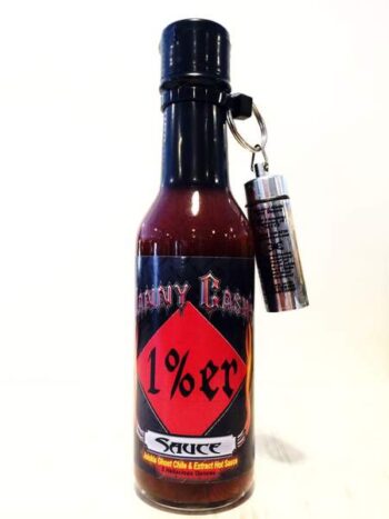 Danny Cash’s 1%er Jolokia Hot Sauce with Jolokia Powder Keychain 148ml