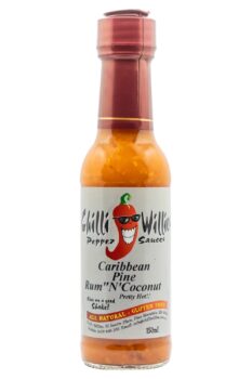 Chilli Willies Caribbean Pine Rum ‘N’ Coconut Hot Sauce 150ml