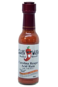 Chilli Willies Carolina Reaper Acid Rain Hot Sauce 150ml (Best by September 2021)