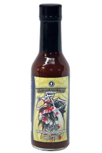 Heartbreaking Dawn’s 1498 Apricot & Trinidad Scorpion Hot Sauce 148ml