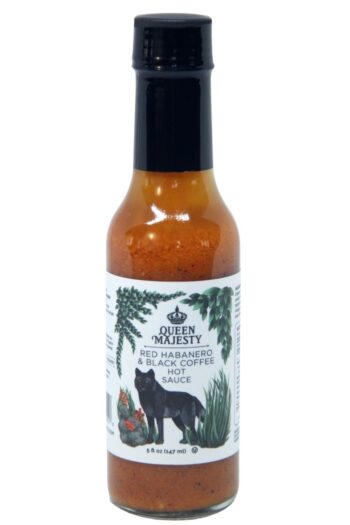 Queen Majesty Red Habanero & Black Coffee Hot Sauce 147ml