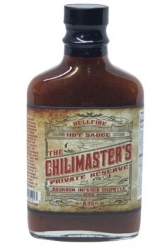 The Chilimaster’s Private Reserve Bourbon Infused Chipotle Hot Sauce 200ml