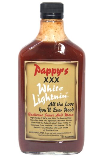 Pappy’s XXX White Lightnin’ Barbecue Sauce 375ml