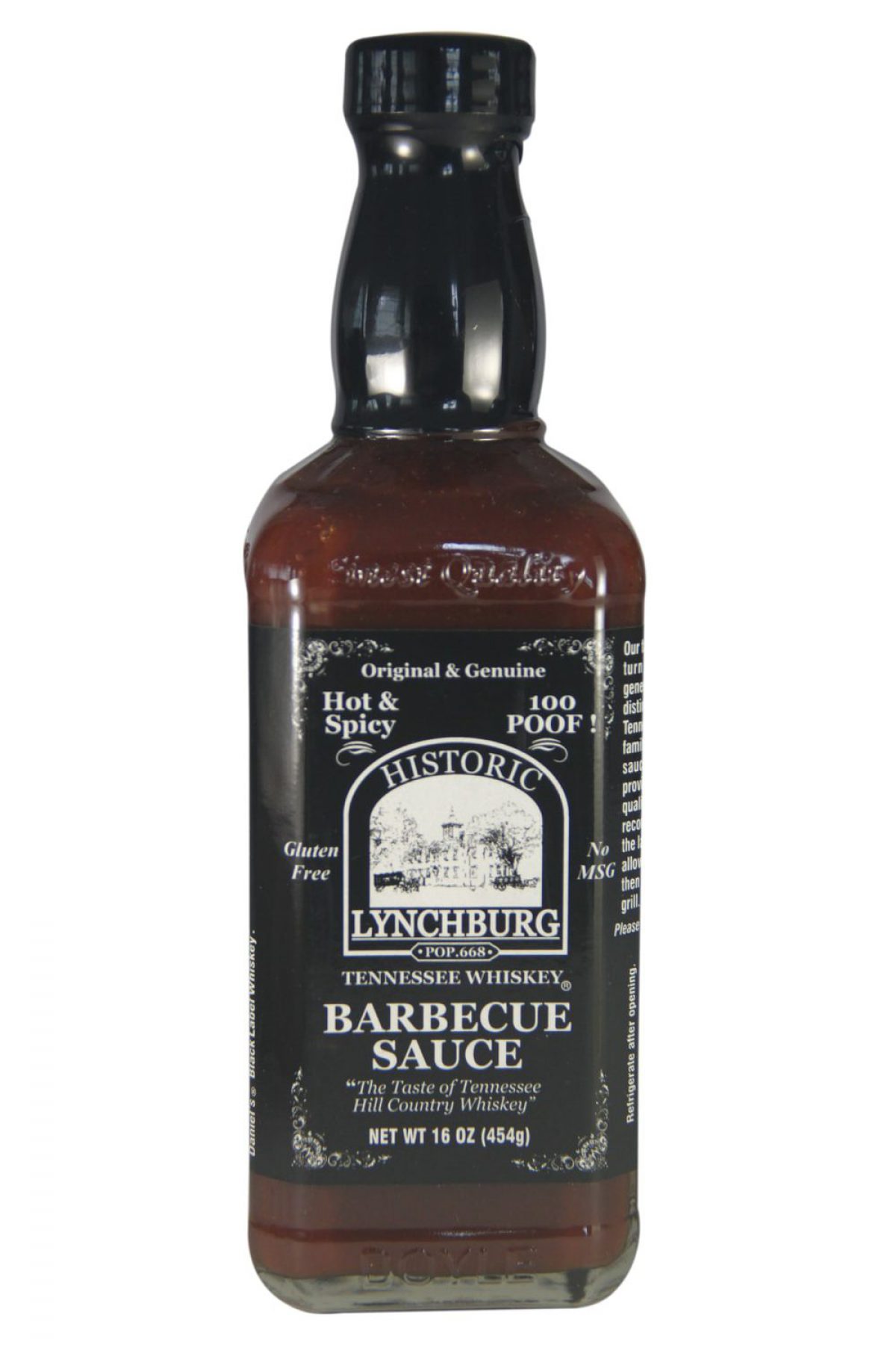 Historic Lynchburg Hot & Spicy Tennessee Whiskey Barbecue Sauce 454g -  Sauce Mania