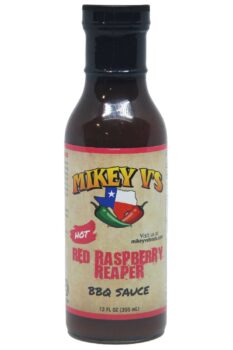 Mikey V’s Red Raspberry Reaper BBQ Sauce 355ml (Best by 30 May 2023)