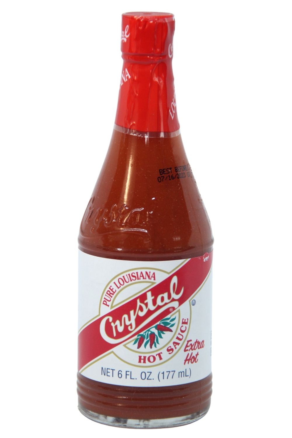 Crystal Extra Hot Louisiana Hot Sauce 177ml (Best by 27 October