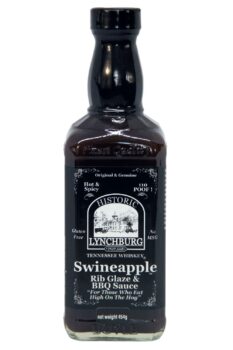 Historic Lynchburg Tennessee Whiskey Swineapple Hot Rib Glaze & BBQ Sauce 454g