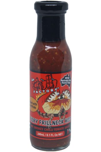 The Chilli Factory Fiery Frillneck Hiss Smokey Chilli Tomato Sauce 240ml