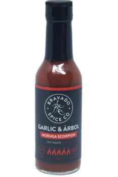Bravado Spice Co. Garlic & Arbol Moruga Scorpion Hot Sauce 148ml (Best by 13 August 2023)